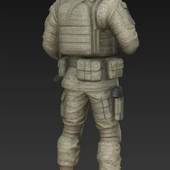 Mô hình 3D Đặc nhiệm Lính dù Nga VDV 2025