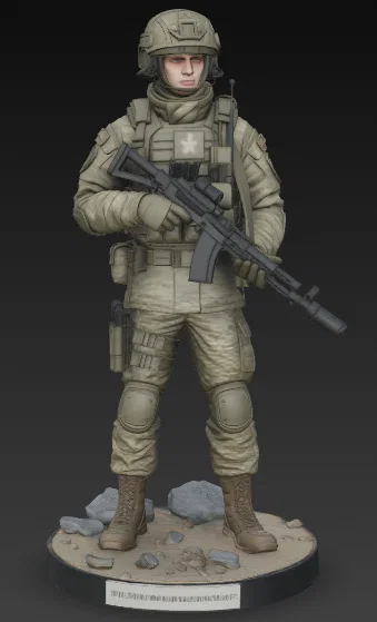 Mô hình 3D Đặc nhiệm Lính dù Nga VDV 2025 - Image 4