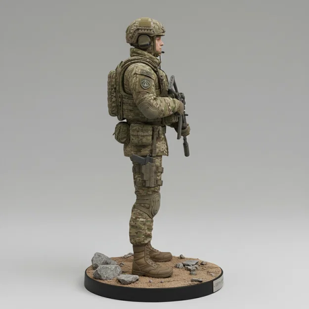 Mô hình 3D Đặc nhiệm Lính dù Nga VDV 2025 - Image 7