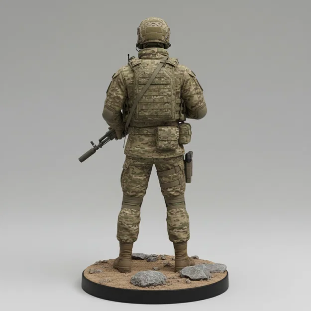 Mô hình 3D Đặc nhiệm Lính dù Nga VDV 2025 - Image 8