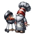 Mô hình 3D Grillmaster Gnome - Chú lùn đầu bếp nướng thịt độc đáo - Thumbnail 2