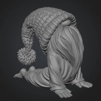 Mô hình 3D chú lùn Gnome tập Yoga dễ thương trang trí bàn làm việc