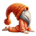 Mô hình 3D chú lùn Gnome tập Yoga dễ thương trang trí bàn làm việc - Thumbnail 2