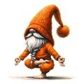 Mô hình chú lùn Zen Gnome ngồi thiền trang trí 3D độc đáo - Thumbnail 2