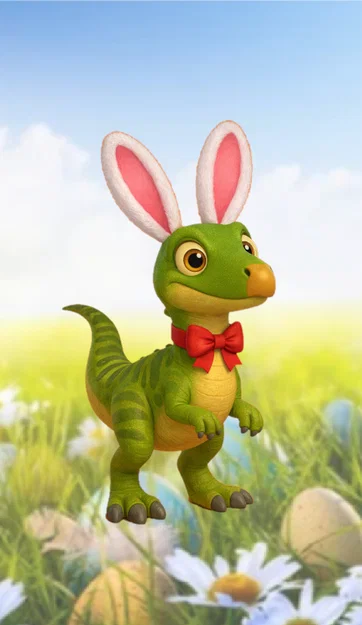 Mô hình trang trí Phục sinh Dryobunnysaurus - Image 1