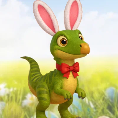 Mô hình trang trí Phục sinh Dryobunnysaurus