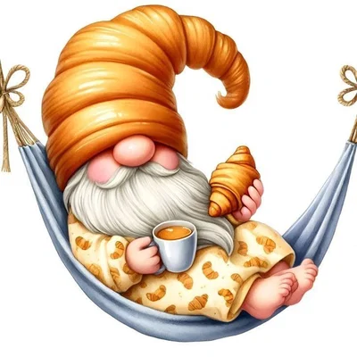 Mô hình chú lùn Gnome thư giãn trên võng in 3D cực dễ thương
