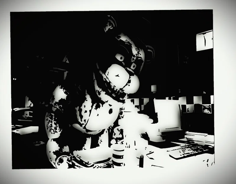 Tranh treo tường 3D Withered Freddy độc đáo cho fan Five Nights at Freddy's - Image 1