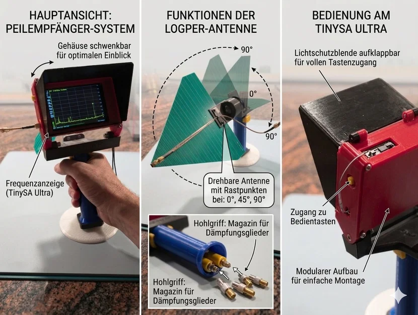 Bộ thu định vị sóng vô tuyến cầm tay Hand-Funk-Peil-Empfänger - Image 2