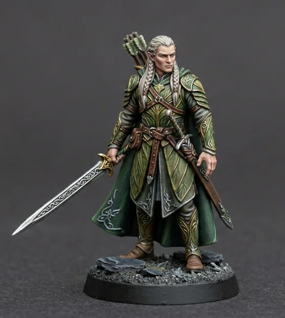 Hai chiến binh Galadhrim - Lothlórien, Chúa tể những chiếc nhẫn (LOTR) - Tiên tộc - Image 2