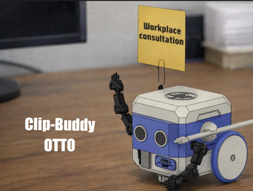 Clip‑Buddy Otto | Robot Trợ Thủ Đáng Yêu Trên Bàn Làm Việc (Bản Remix của HP Otto) - Image 1
