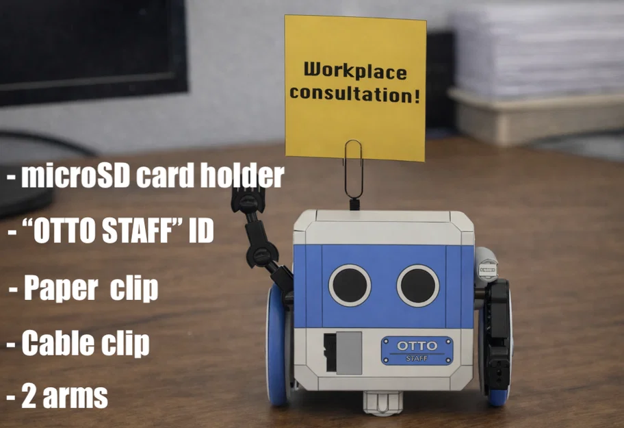 Clip‑Buddy Otto | Robot Trợ Thủ Đáng Yêu Trên Bàn Làm Việc (Bản Remix của HP Otto) - Image 2