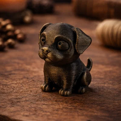 Mô hình chú cún con đáng yêu – In dễ dàng – Không cần support – Bản in 3D siêu cute