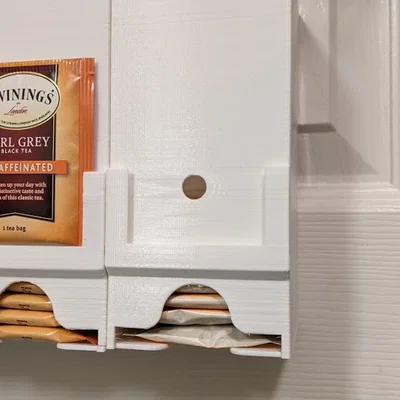 Giá treo tường đựng và sắp xếp gói trà lọc tiện lợi