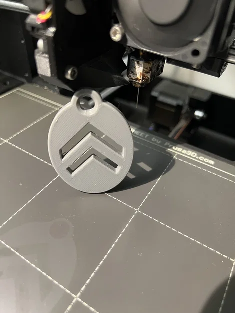 Móc khóa logo Citroen in 3D - Phụ kiện cá tính cho người yêu xe - Image 1