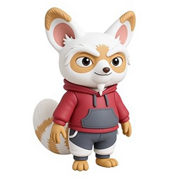 Mô hình Chibi Kung Fu Master – Nhân vật võ thuật 3D dễ thương - Image 3