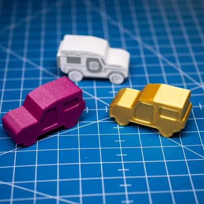 Meeple xe Jeep / Vật đánh dấu lượt cho game Habitats
