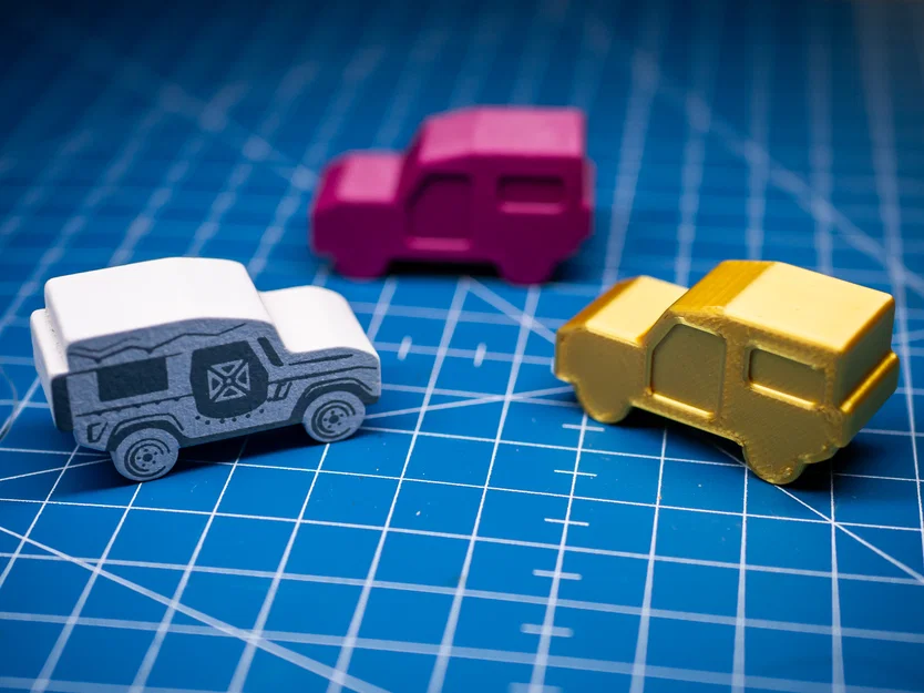 Meeple xe Jeep / Vật đánh dấu lượt cho game Habitats - Image 2