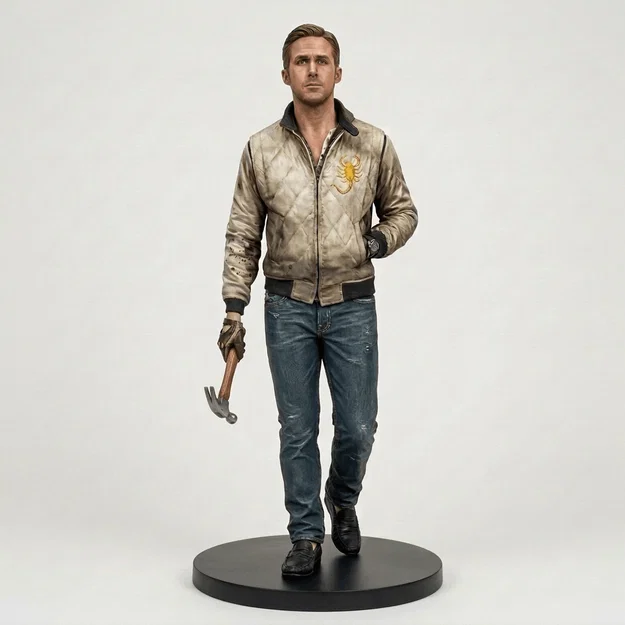 Mô hình 3D Ryan Gosling trong phim Drive (2011) - Sắc nét từng chi tiết - Image 1