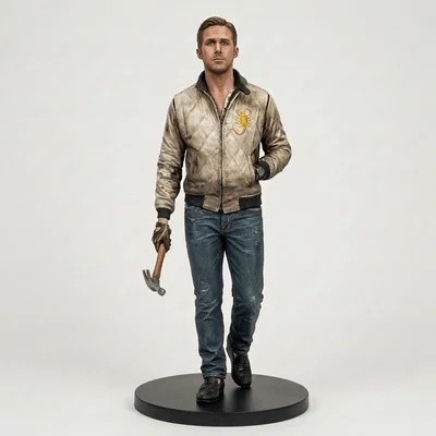 Mô hình 3D Ryan Gosling trong phim Drive (2011) - Sắc nét từng chi tiết