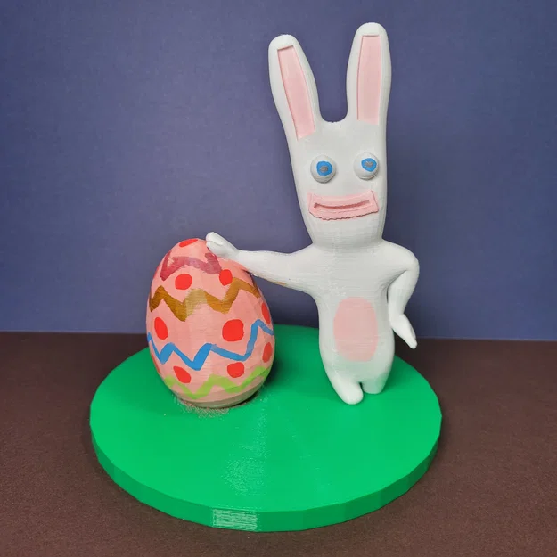 Mô hình Thỏ Phục Sinh cùng quả trứng - Image 1