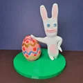 Mô hình Thỏ Phục Sinh cùng quả trứng - Thumbnail 1