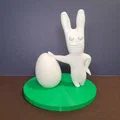Mô hình Thỏ Phục Sinh cùng quả trứng - Thumbnail 2