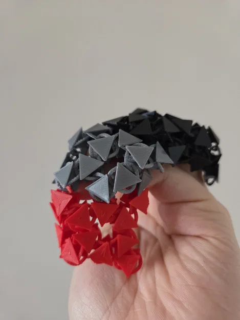 Mô hình vải tam giác "Nasa" có thể kết nối, xích giáp, lưới, áo giáp - Image 1