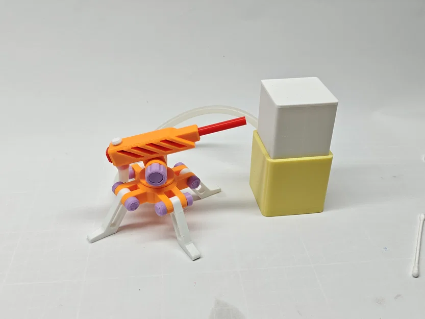 Mô hình đồ chơi pháo để bàn dùng khí nén - Image 4