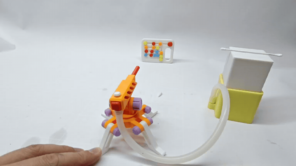 Mô hình đồ chơi pháo để bàn dùng khí nén - Thumbnail 6