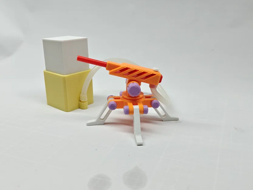 Mô hình đồ chơi pháo để bàn dùng khí nén - Image 7