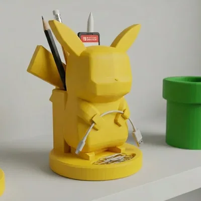 Ống đựng bút Pikachu để bàn - Người bạn đồng hành cực chất