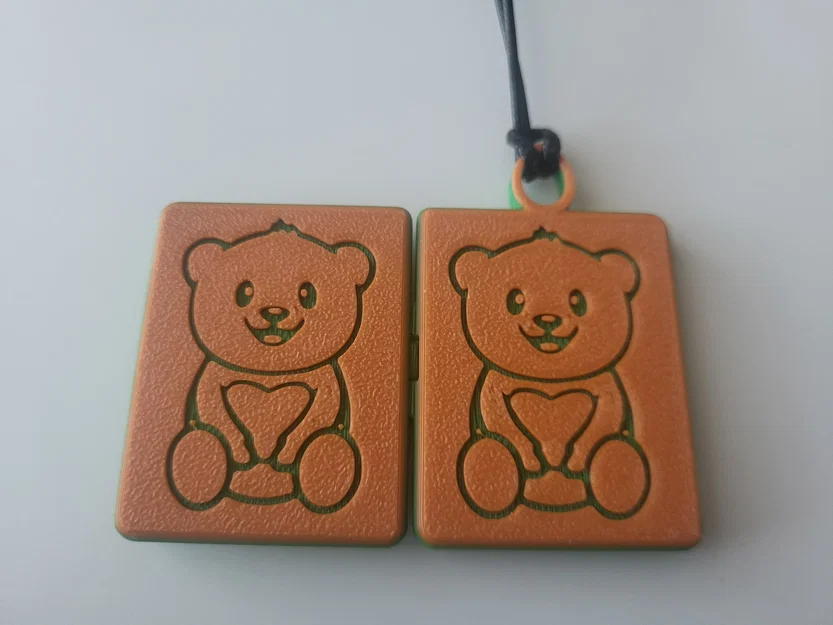 Hộp Locket Hình Gấu 3D - Khung Ảnh Đáng Yêu - Image 2