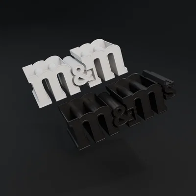 Xô đựng đồ hình logo M&M's
