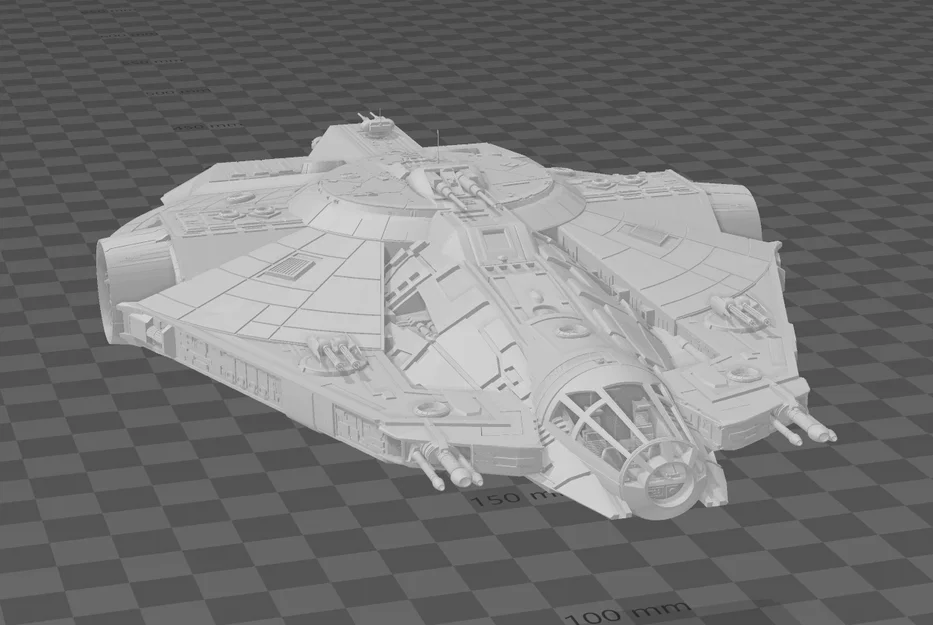 Mô hình phi thuyền Star Wars YT-2000 3D chất lượng cao - Image 1