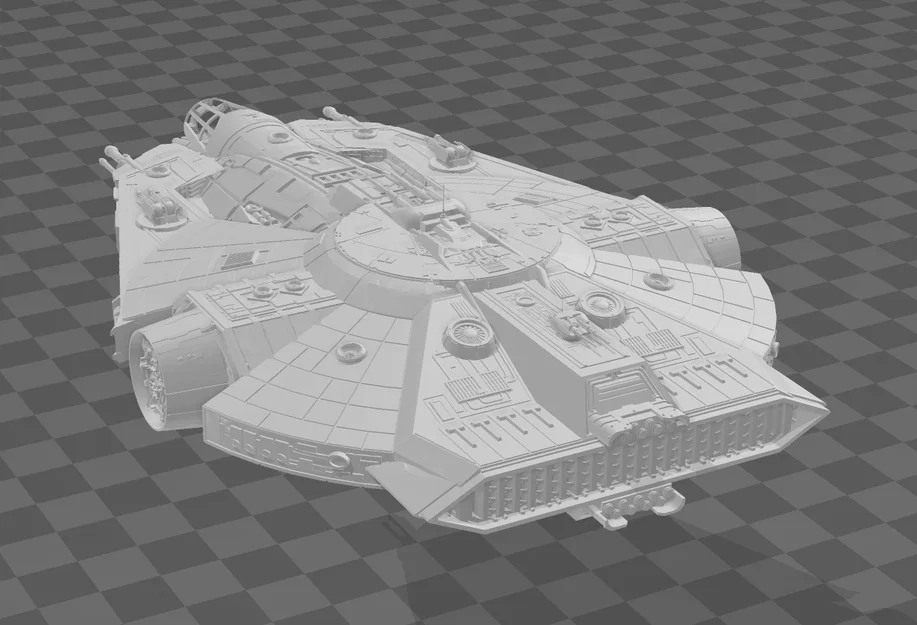 Mô hình phi thuyền Star Wars YT-2000 3D chất lượng cao - Image 3