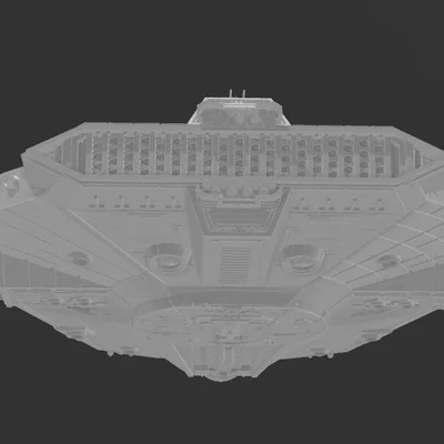 Mô hình phi thuyền Star Wars YT-2000 3D chất lượng cao