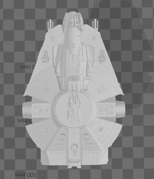 Mô hình phi thuyền Star Wars YT-2000 3D chất lượng cao - Image 5