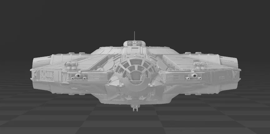 Mô hình phi thuyền Star Wars YT-2000 3D chất lượng cao - Image 6