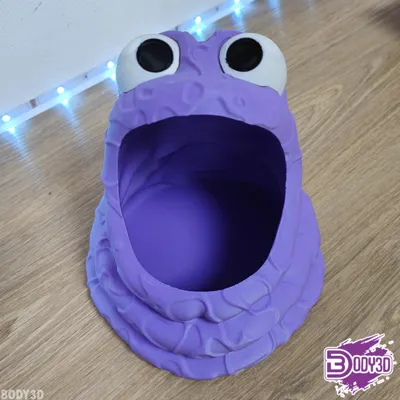 Thùng rác để bàn hình quái vật dễ thương - Mô hình in 3D trang trí - Image 1