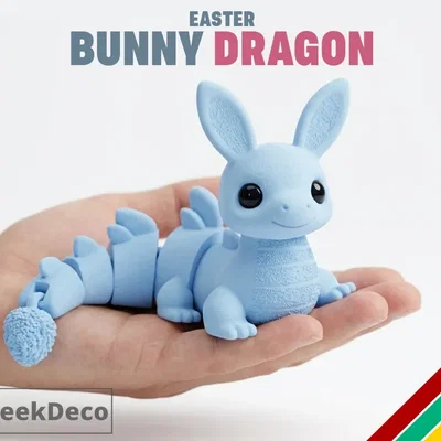Bộ sưu tập mô hình 3D thỏ, hộp đựng và quà tặng trang trí độc đáo