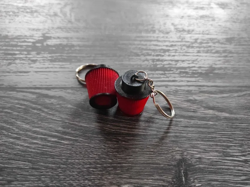 Móc khóa hình lọc gió động cơ 3D độc đáo cho dân mê xe - Image 1