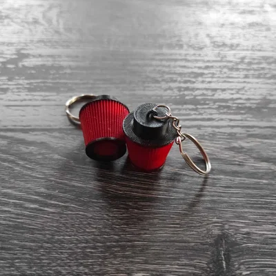 Móc khóa hình lọc gió động cơ 3D độc đáo cho dân mê xe