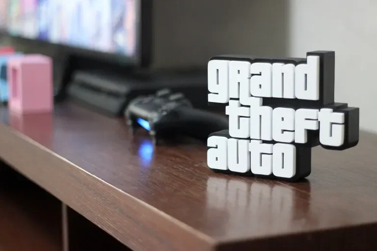 Mô hình trang trí logo Grand Theft Auto (GTA) cho góc máy game thủ - Image 1