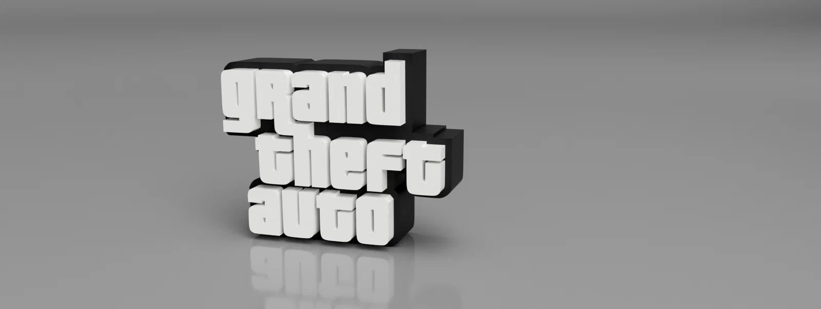 Mô hình trang trí logo Grand Theft Auto (GTA) cho góc máy game thủ - Image 2