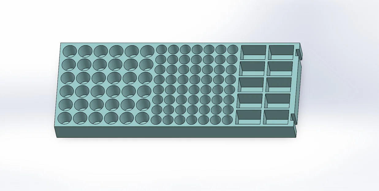 Khay đựng pin AA, AAA, 9V in 3D gọn gàng tiện lợi - Image 1