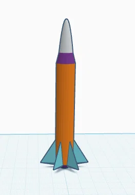 Mô hình tên lửa Rocket fly fly - Đồ chơi in 3D cho không gian sống - Image 1