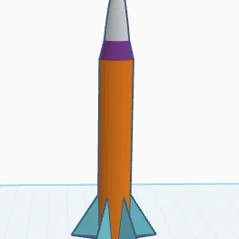 Mô hình tên lửa Rocket fly fly - Đồ chơi in 3D cho không gian sống