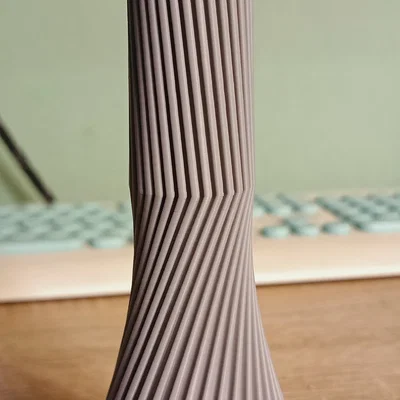 Bình hoa xoắn ốc 3D hiện đại - Thiết kế trang trí độc đáo