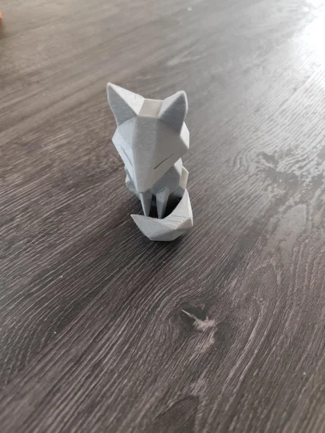 Mô hình chú cáo nhỏ phong cách Low Poly trang trí bàn làm việc - Image 3